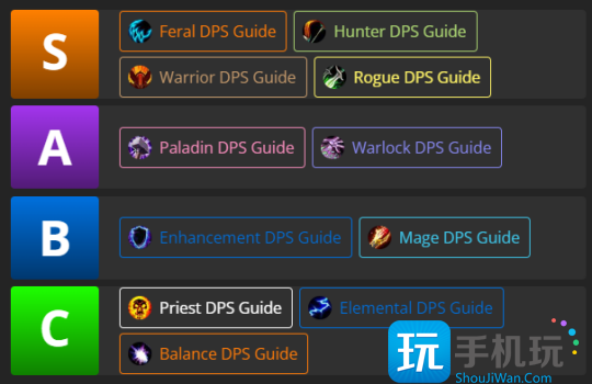 魔兽世界怀旧服探索赛季:P1全职业排名一览 魔兽世界怀旧服探索赛季:P1全职业排名一览