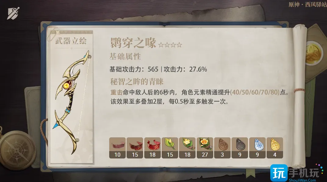 《原神》活动四星武器鹮穿之喙怎么样 鹮穿之喙详细测评及适用角色