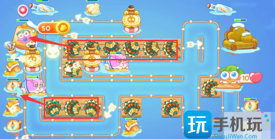 保卫萝卜4天下第一汤第十二关通关攻略