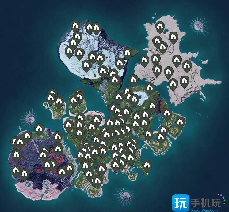 幻兽帕鲁地下城位置分布图一览 幻兽帕鲁地下城在哪