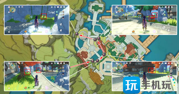 原神4.1霓裳花采集路线 霓裳花位置分布图一览