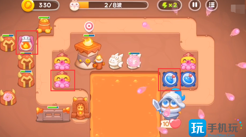 保卫萝卜4饿龙传说第8关攻略