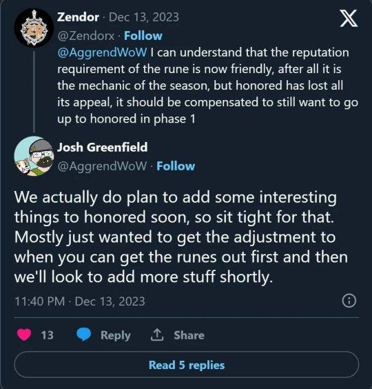 魔兽世界探索赛季新爆料-新声望尊敬增加奖励