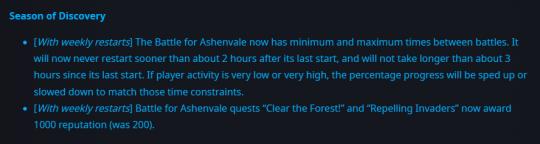 魔兽世界探索赛季灰谷之战增加时间间隔 -探索赛季灰谷之战任务奖励声望提升