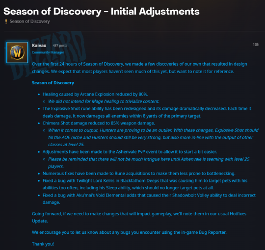 魔兽世界怀旧服探索赛法奶和猎人被大砍-法奶和猎人伤害降低