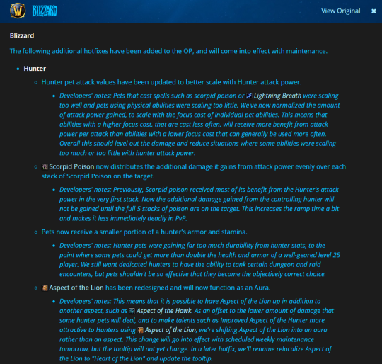 魔兽世界猎人宠物改动-魔兽世界黑暗深渊元素抗性削弱