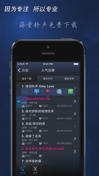 手机铃声for iOS8(图2)