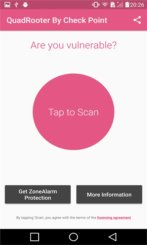 漏洞扫描QuadRooterScannerv1.1Android版(图1)