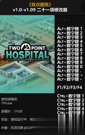 双点医院风灵月影修改器(图1)