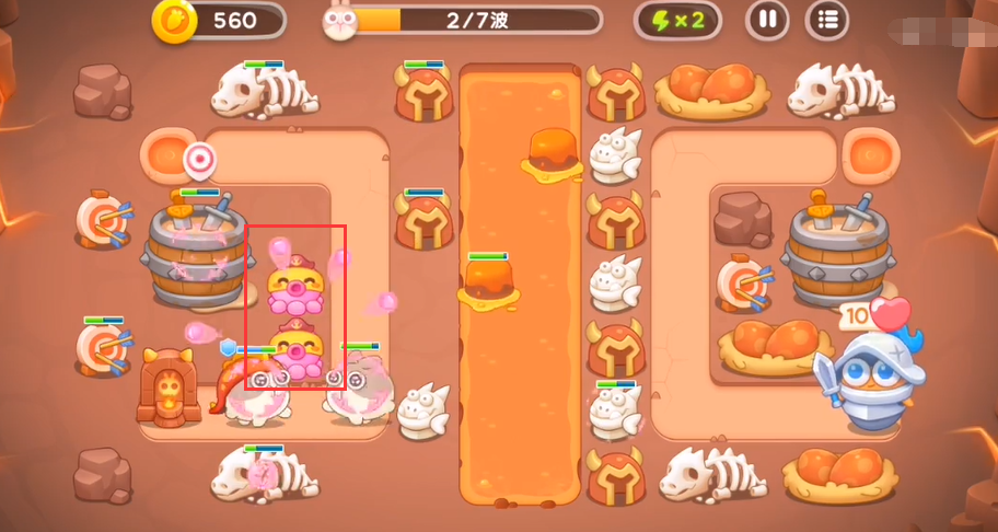 保卫萝卜4饿龙传说第7关怎么过-饿龙传说第7关图文攻略