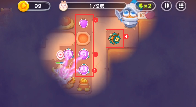 保卫萝卜4饿龙传说第9关怎么过-饿龙传说第9关通关攻略