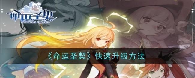 命运圣契快速升级方法-怎么快速升级