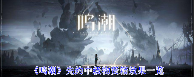 鸣潮先约中级物资箱有什么-先约中级物资箱解锁物品