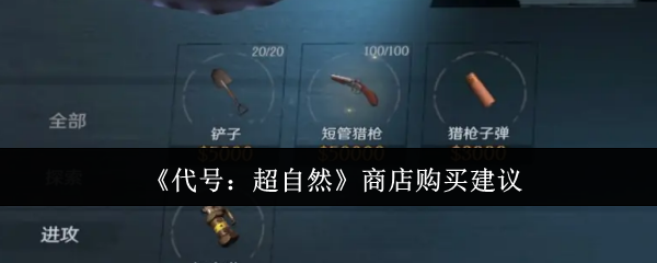 代号超自然商店买什么好-商店购买建议