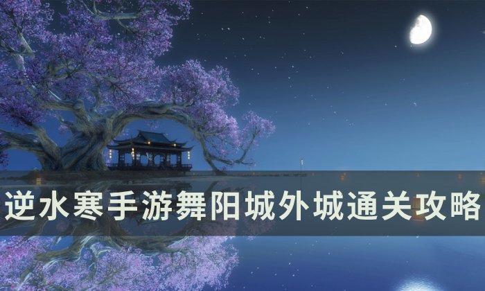 逆水寒手游舞阳城外城怎么过