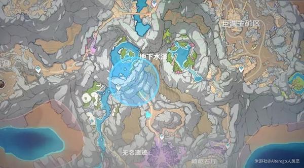 原神层岩巨渊地下水泽流明石在哪-层岩巨渊地下水泽流明石位置大全