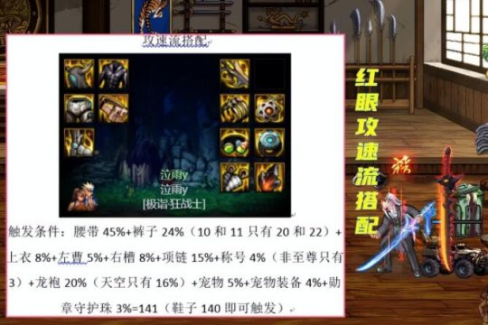 dnf军团版本红眼装备搭配