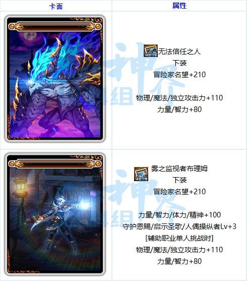 DNF幽暗岛新增附魔卡属性是什么-幽暗岛新增附魔卡属性一览
