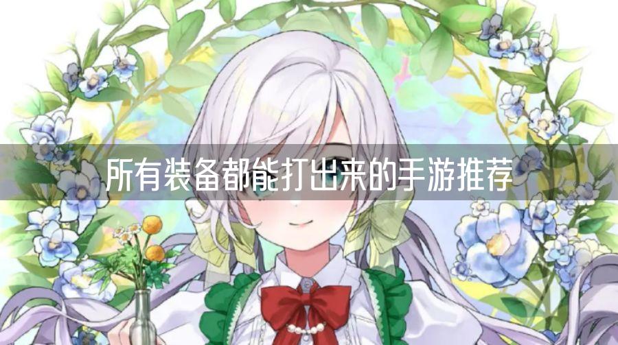 所有装备都能打出来的手游推荐